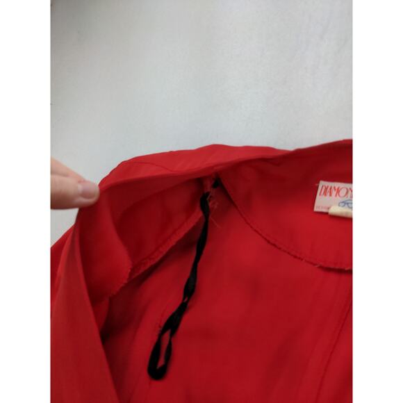 Vintage Womens Diamond's Run by Wayne Diamond 6 Button Dress Jacket Size 7-8 Red - Picture 7 of 11